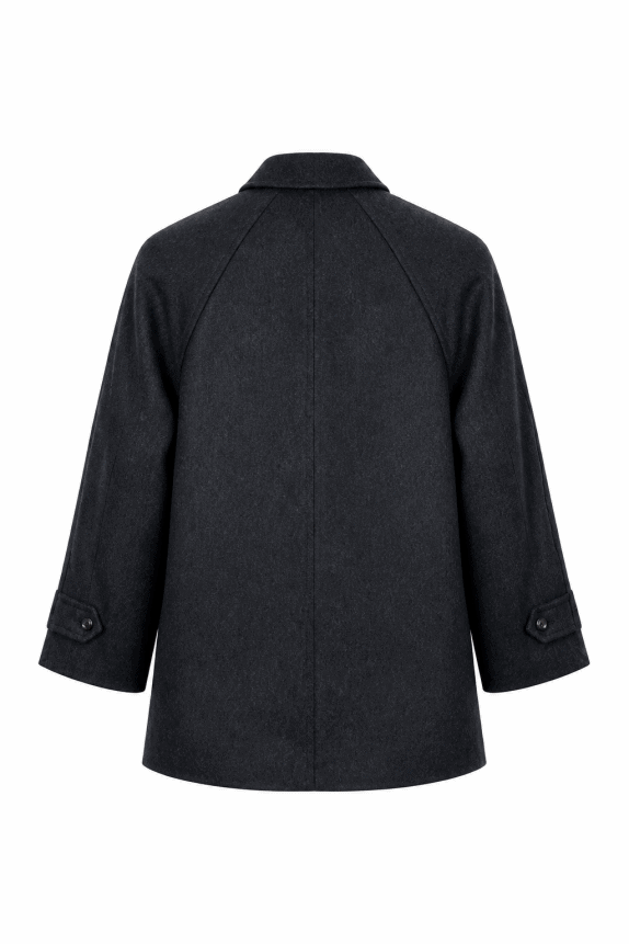 TRUSSARDI COAT MINIMAL BLACK MENS PRE OWNED XL
