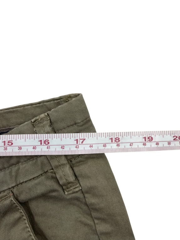 Trussardi Pantaloni chino casual minimal kaki da uomo L