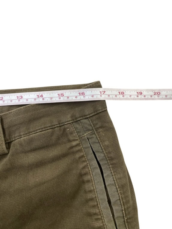 TRUSSARDI SPORT PANTALONI CARGO UTILITY OLIVA UOMO PRE OWNED L