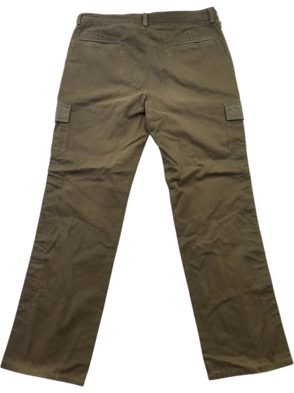 TRUSSARDI SPORT PANTALONI CARGO UTILITY OLIVA UOMO PRE OWNED L