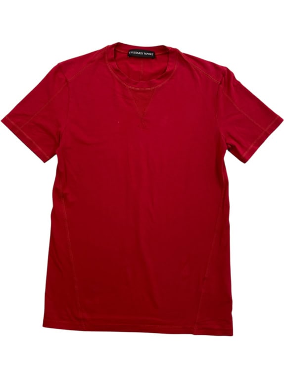 TRUSSARDI SPORT T-SHIRT LOGO RED MEN'S XS