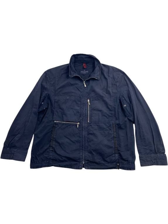 TRUSSARDI SPORT ΤΖΑΚΕΤ ΜΕ ΛΟΓΟΤΥΠΟ ΜΠΛΕ ΑΝΔΡΙΚΟ XL-XXL