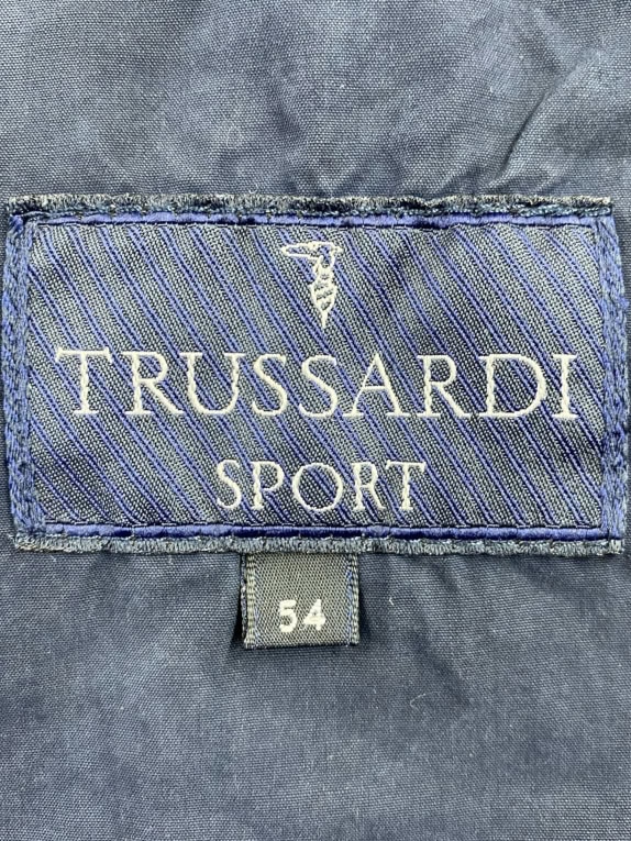 TRUSSARDI SPORT ΤΖΑΚΕΤ ΜΕ ΛΟΓΟΤΥΠΟ ΜΠΛΕ ΑΝΔΡΙΚΟ XL-XXL