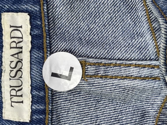 TRUSSARDI JEANS BOOTCUT BLUE WOMEN PRE OWNED L