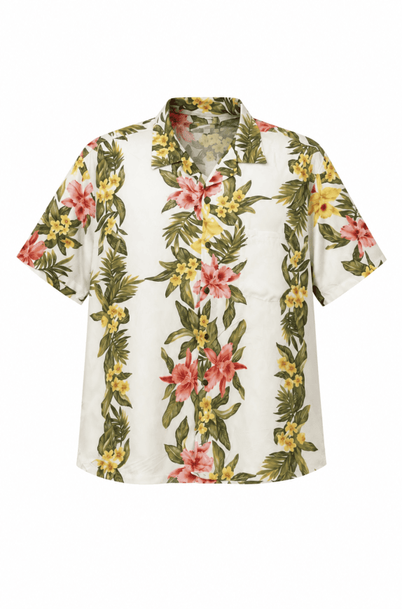 TWO PALMS CAMICIA TROPICAL MULTICOLORE UOMO PRE OWNED L