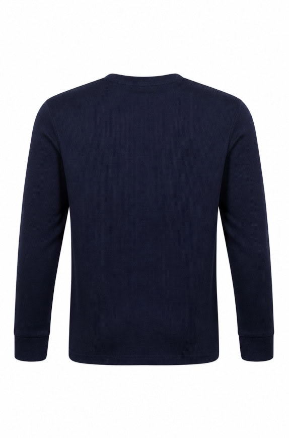 RALF LAUREN LONG SLEEVE TOP MINIMAL NAVY MEN PRE OWNED M