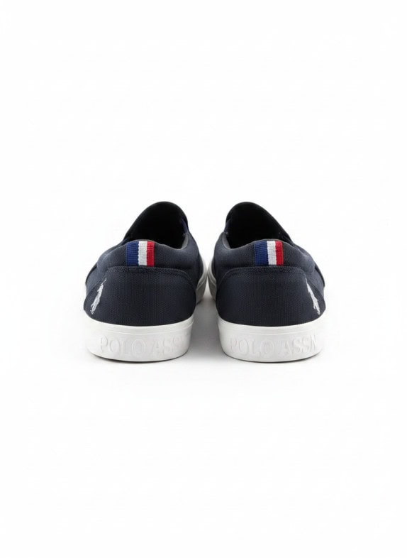 U S POLO ASSN SLIP ON SNEAKERS CASUAL NAVY ΑΝΤΡΙΚΟ PRE OWNED EU 45