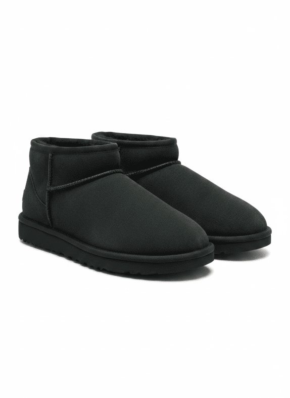UGG ΜΠΟΤΑΚΙΑ SUEDE ΜΑΥΡΟ ΓΥΝΑΙΚΕΙΟ PRE OWNED EU 38