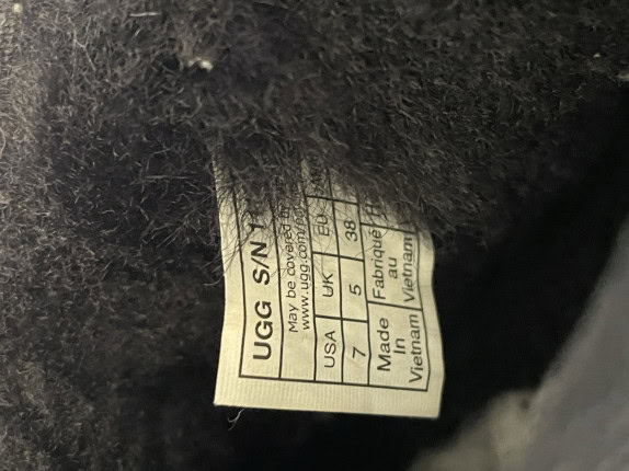 UGG STIVALI SUEDE NERO DONNA PRE OWNED EU 38