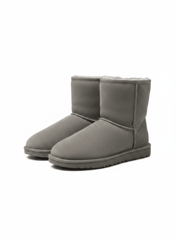 UGG ΜΠΟΤΕΣ SHEEPSKIN ΓΚΡΙ ΓΥΝΑΙΚΕΙΟ PRE OWNED EU 38