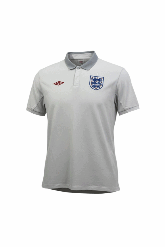 UMBRO INGHILTERRA POLO CON LOGO RICAMATO BIANCO UNISEX XL