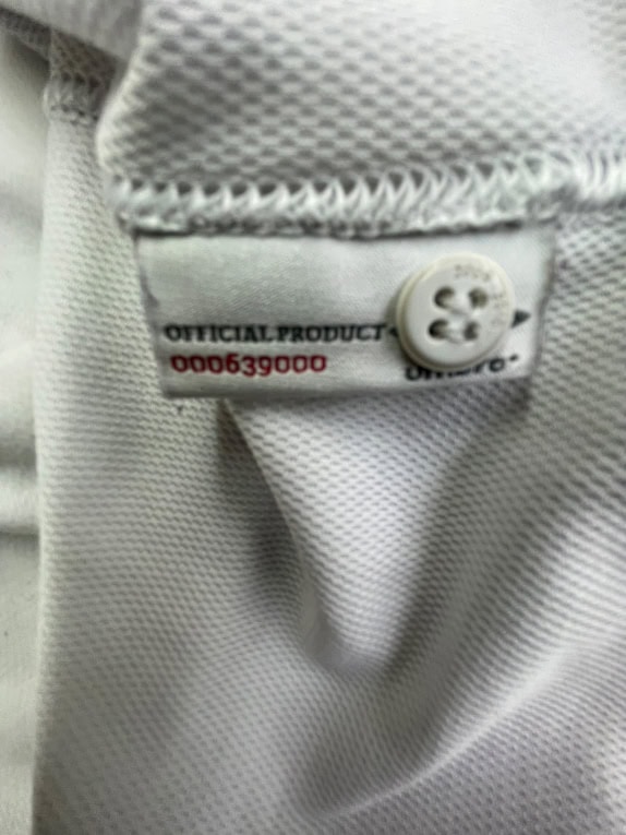 UMBRO INGHILTERRA POLO CON LOGO RICAMATO BIANCO UNISEX XL