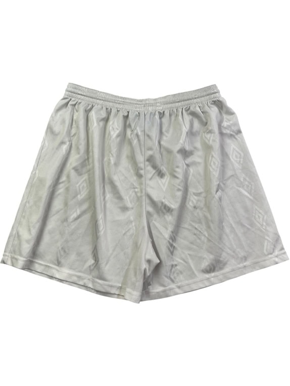 UMBRO SHORTS 90s LOGO PATTERN WHITE UNISEX M