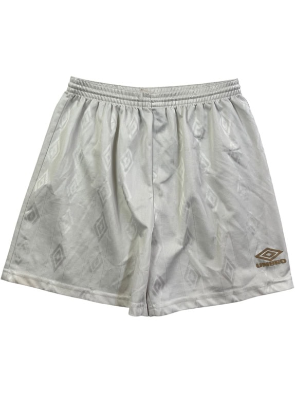 UMBRO SHORTS 90s LOGO PATTERN WHITE UNISEX M
