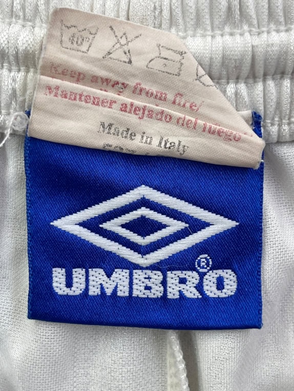 UMBRO SHORTS 90s LOGO PATTERN WHITE UNISEX M