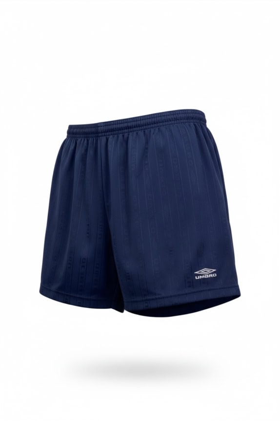 UMBRO PANTALONCINI DA CALCIO VINTAGE CON LOGO MONOGRAM BLU DA UOMO L