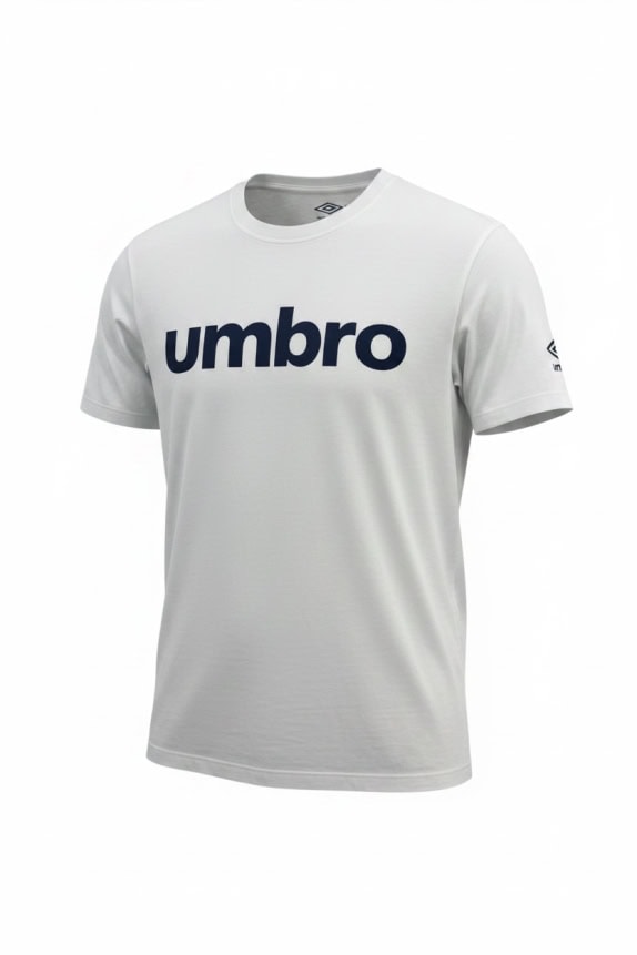 UMBRO T-SHIRT BIG LOGO BIANCO UNISEX M