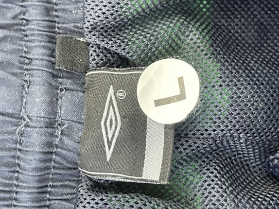 UMBRO TRACK PANTS SPORTY NAVY GREEN MEN PRE OWNED L