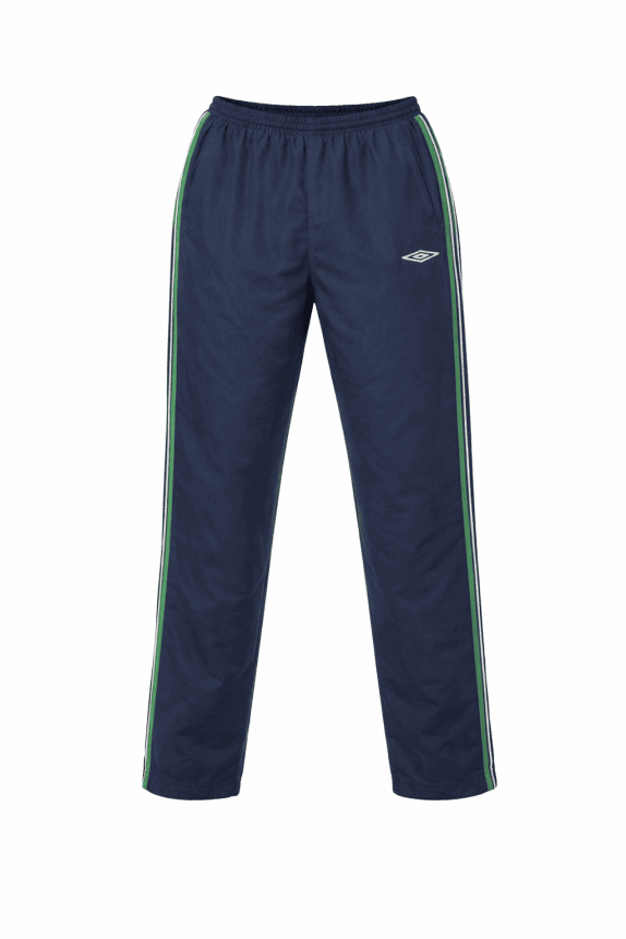 UMBRO PANTALONI TRACK SPORTY NAVY GREEN UOMO PRE OWNED L