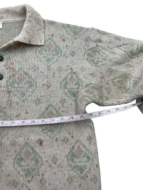 UNBRANDED ΠΛΕΚΤΟ ΠΟΛΟ RETRO CREAM UNISEX PRE OWNED S