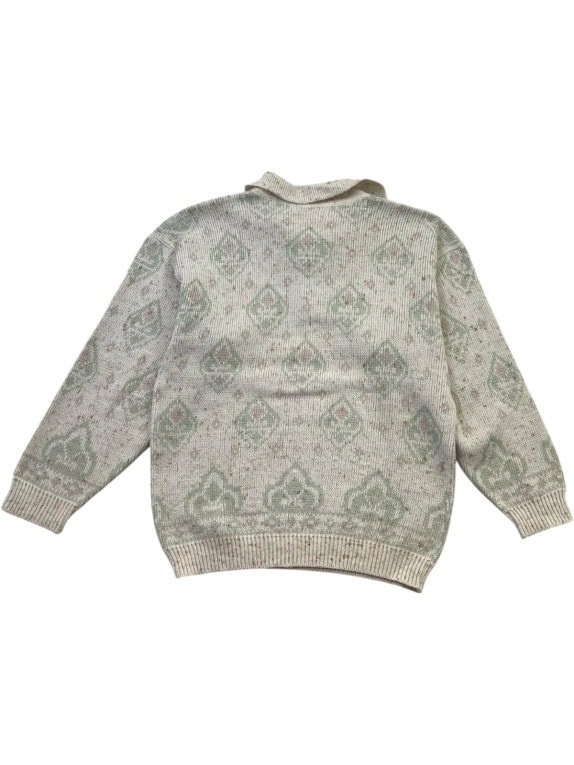 UNBRANDED ΠΛΕΚΤΟ ΠΟΛΟ RETRO CREAM UNISEX PRE OWNED S
