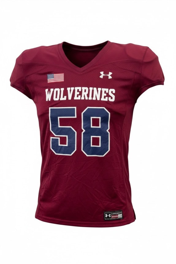 UNDER ARMOUR FOOTBALL JERSEY ΑΘΛΗΤΙΚΟ ΜΠΟΡΝΤΟ UNISEX PRE OWNED M