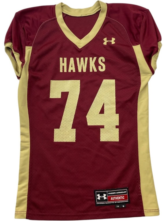 UNDER ARMOUR FOOTBALL JERSEY SPORTSWEAR BURGUNDY ΑΝΔΡΙΚΟ PRE OWNED M