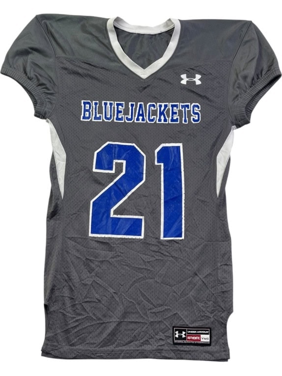 UNDER ARMOUR MAGLIA DA FOOTBALL SPORTY GRIGIO UOMO PRE OWNED M