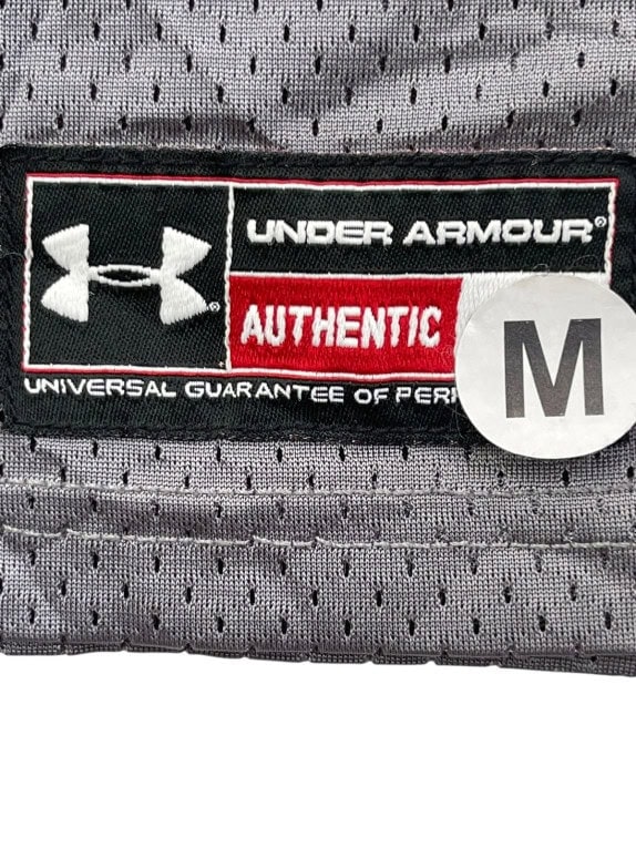 UNDER ARMOUR MAGLIA DA FOOTBALL SPORTY GRIGIO UOMO PRE OWNED M