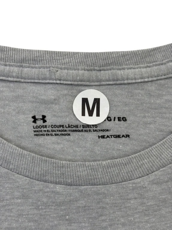 UNDER ARMOUR GRAFIC TEE ATHLETIC ΓΚΡΙ ΑΝΤΡΙΚΟ PRE OWNED M