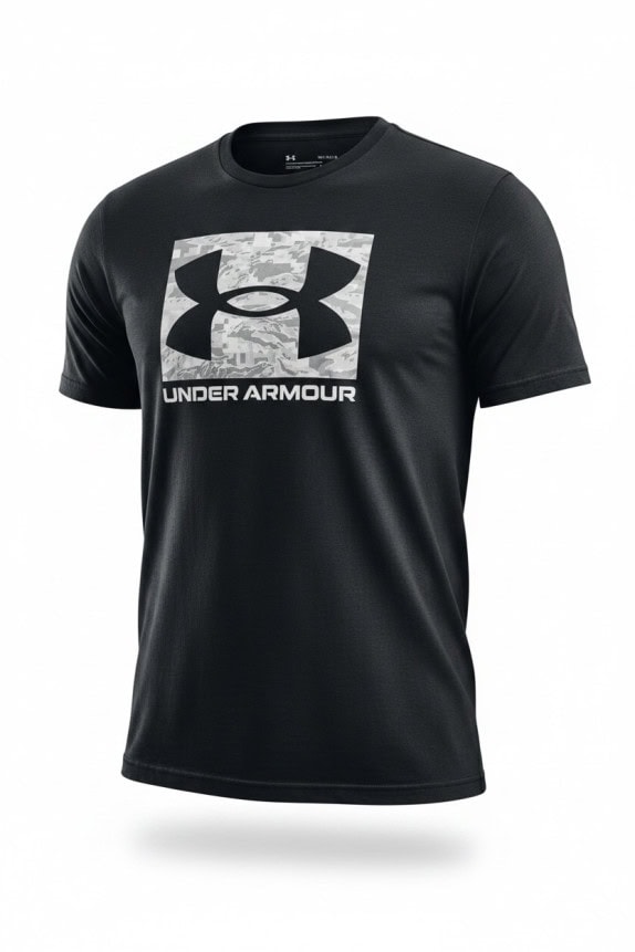 UNDER ARMOUR GRAPHIC T SHIRT SPORTSWEAR NAVY MEN PRE OWNED M