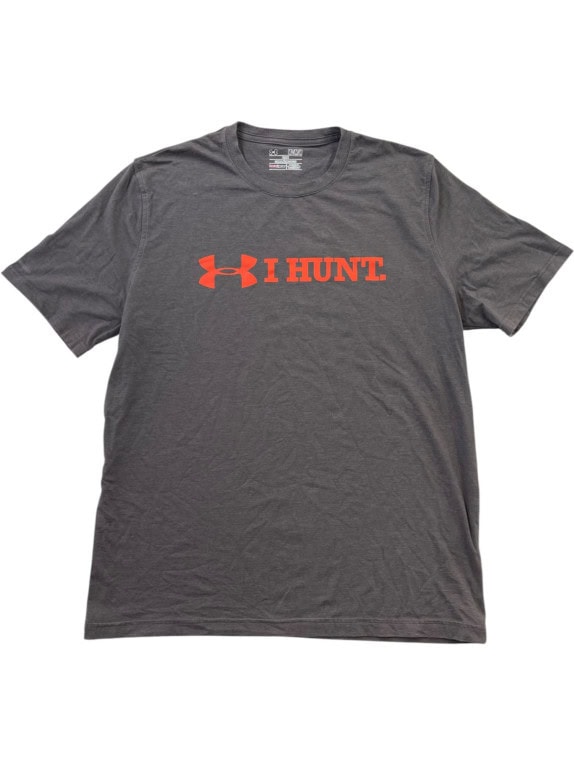 UNDER ARMOUR T SHIRT GRAPHIC ATHLETIC GRIGIO UOMO PRE OWNED M