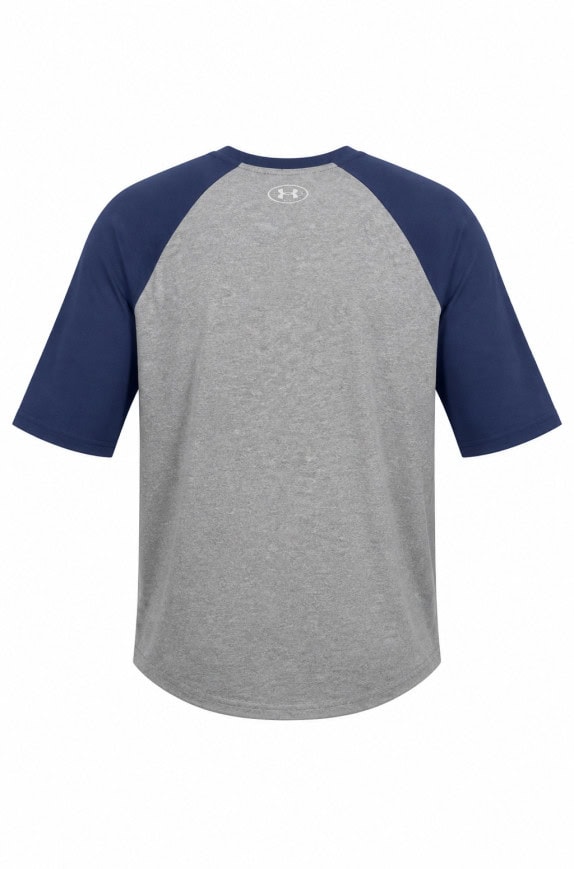 UNDER ARMOUR GRAPHIC TEE ATHLETIC GRIGIO E BLU SCURO UOMO PRE OWNED M
