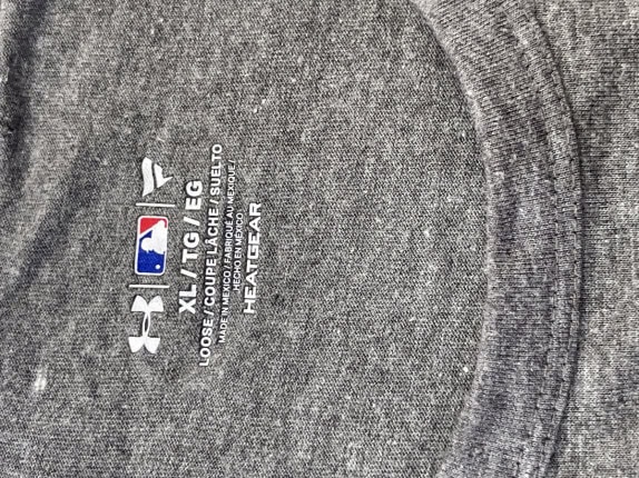 UNDER ARMOUR GRAPHIC TEE ATHLETIC ΓΚΡΙ ΜΠΛΕ ΑΝΤΡΙΚΟ PRE OWNED XL