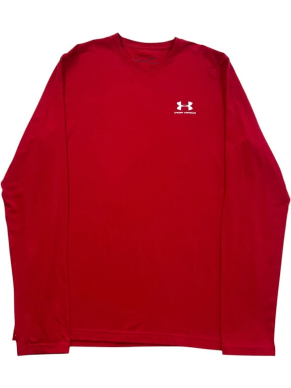 UNDER ARMOUR GRAPHIC TEE RED MENS PRE OWNED M