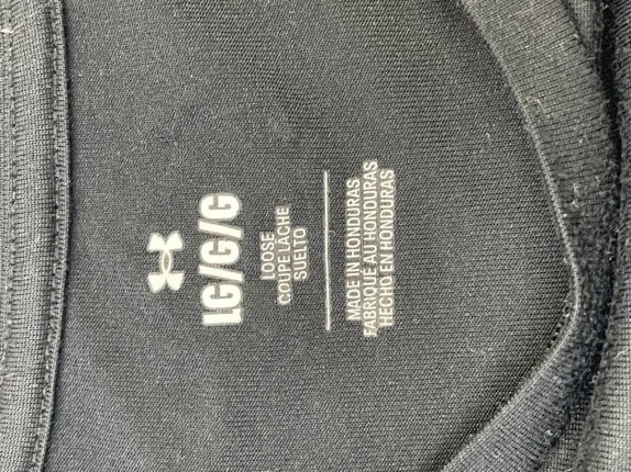UNDER ARMOUR GRAPHIC TEE ΜΑΥΡΟ ΑΝΤΡΙΚΟ PRE OWNED LGC/CG