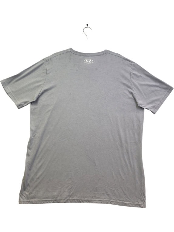 UNDER ARMOUR GRAPHIC TEE MINIMAL GREY MEN PRE OWNED XL