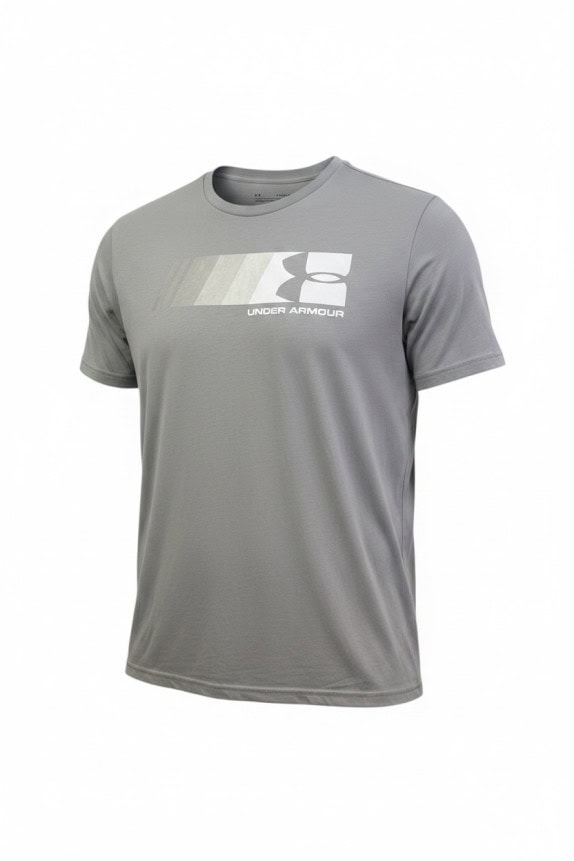 UNDER ARMOUR GRAPHIC TEE MINIMAL GREY MEN PRE OWNED XL