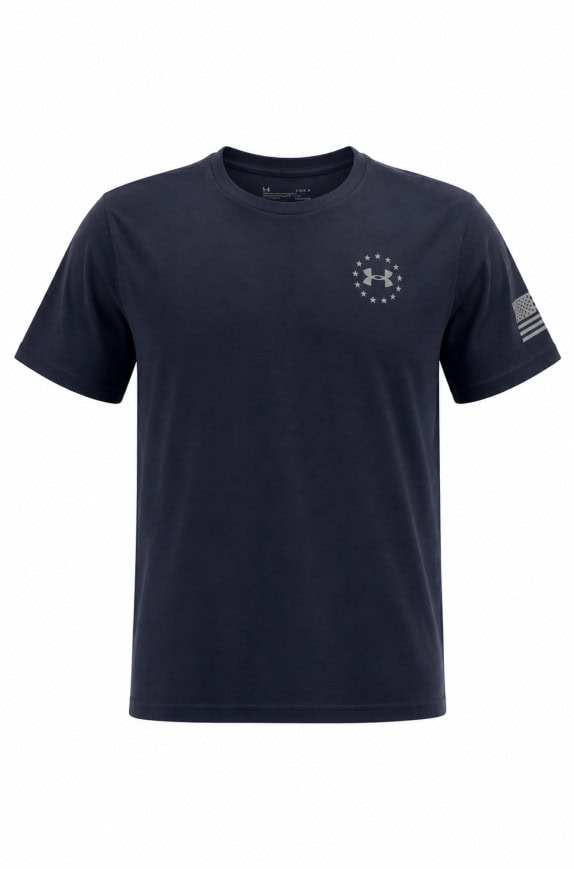 UNDER ARMOUR GRAPHIC TEE MINIMAL NAVY ΑΝΤΡΙΚΟ PRE OWNED L
