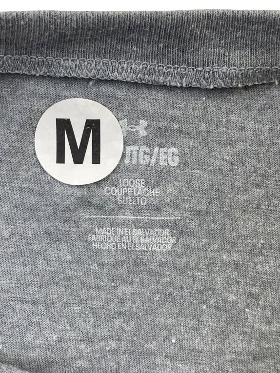 UNDER ARMOUR GRAPHIC TEE SPORTSWEAR GREY ΑΝΤΡΙΚΟ PRE OWNED M