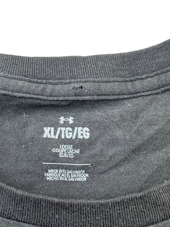 UNDER ARMOUR GRAPHIC TEE SPORTSWEAR BLACK MENS PRE OWNED XL