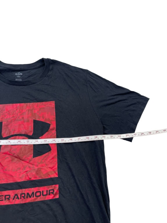 UNDER ARMOUR GRAPHIC TEE SPORTSWEAR BLACK MENS PRE OWNED XL