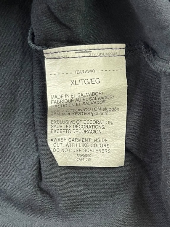 UNDER ARMOUR GRAPHIC TEE SPORTSWEAR BLACK MENS PRE OWNED XL