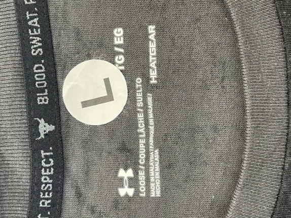 UNDER ARMOUR GRAPHIC TEE STREETWEAR BLACK ΑΝΤΡΙΚΟ PRE OWNED L