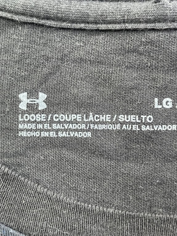 UNDER ARMOUR GRAPHIC TEE STREETWEAR NERO UOMO PRE OWNED L