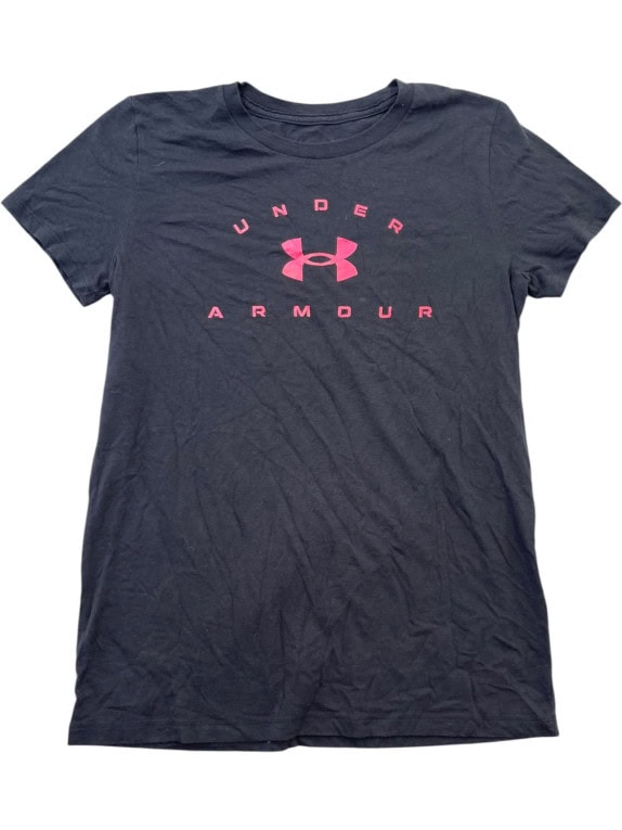 UNDER ARMOUR GRAPHIC TEE STREETWEAR BLACK WOMEN PRE OWNED S
