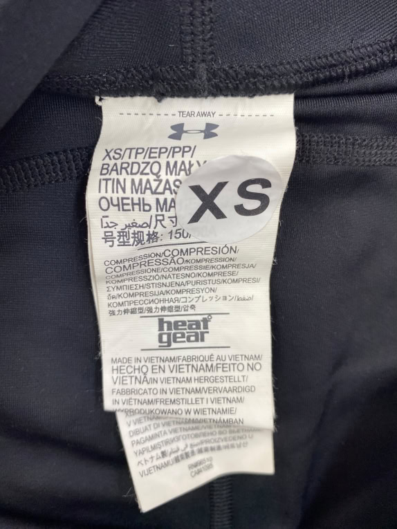 Under Armour HeatGear Leggings sportivi Compression Logo neri da donna XS