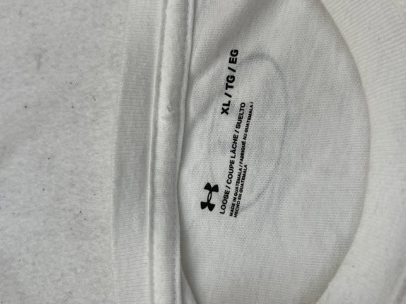 UNDER ARMOUR LONG SLEEVE GRAPHIC TEE WHITE ΑΝΤΡΙΚΟ PRE OWNED XL