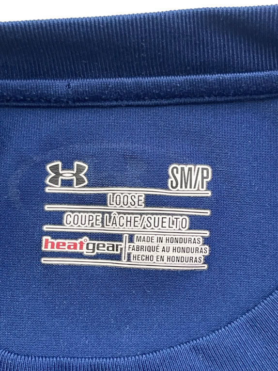 UNDER ARMOUR T SHIRT SPORTSWEAR ΜΠΛΕ ΑΝΤΡΙΚΟ PRE OWNED S