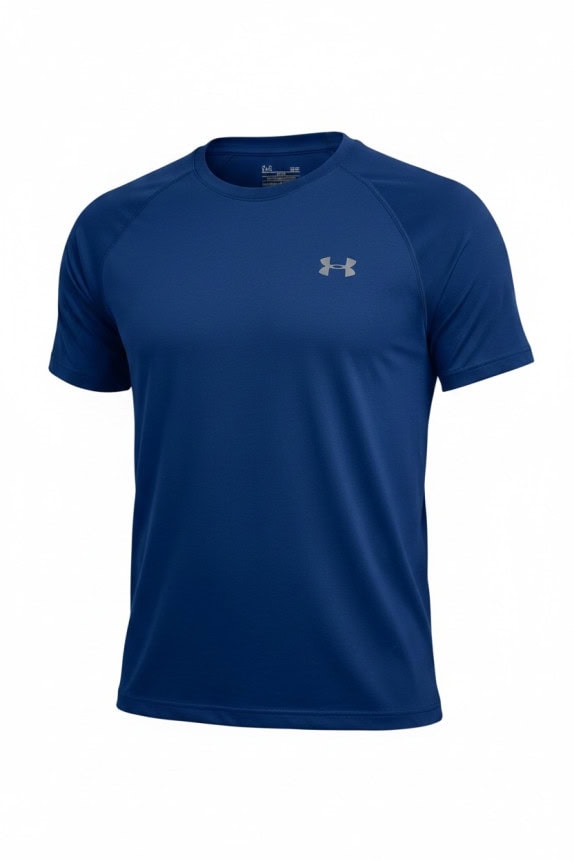 UNDER ARMOUR T SHIRT SPORTSWEAR BLUE MEN PRE OWNED S